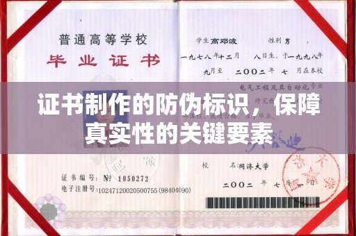 保税港区证书制作的防伪标识，保障真实性的关键要素